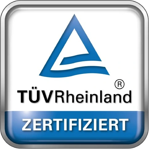 TÜV Rheinland zertifiziert – Geprüfte Qualifikation, ID 0217465850